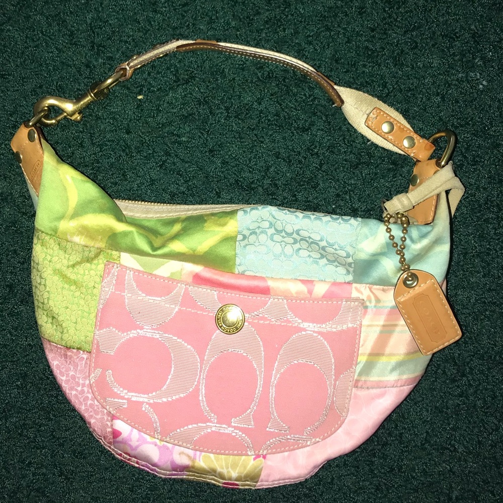 Coach Purse Spring Patchwork